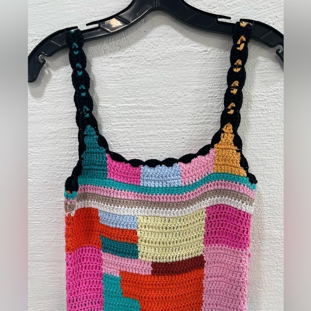 Tach Clothing Meryl Crochet Mini-Dress Knit Multicolor - Picture 5 of 7